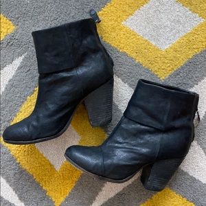 Rag & Bone Black Leather Bootie